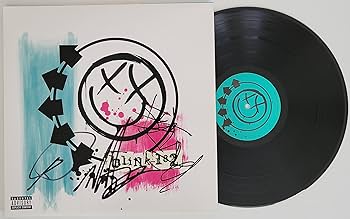 入手困難Tom Delonge solo LP Travis Barker Mark Hoppus Tom Delonge signed Blink album